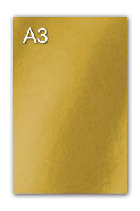 PAQ/50 CARTULINAS IRIS A3 280G. ORO METALIZADO