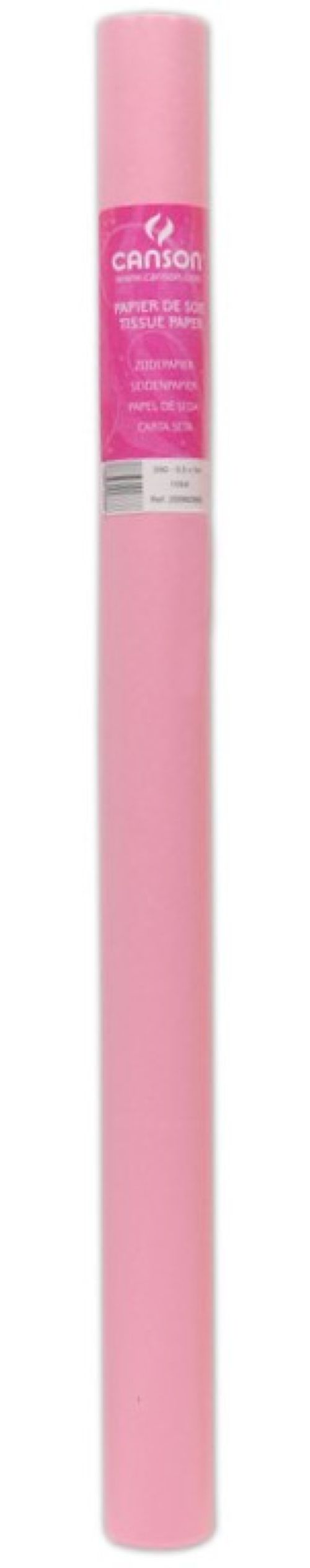 ROLLO PAPEL SEDA 50X500CM 20G ROSA CANSON