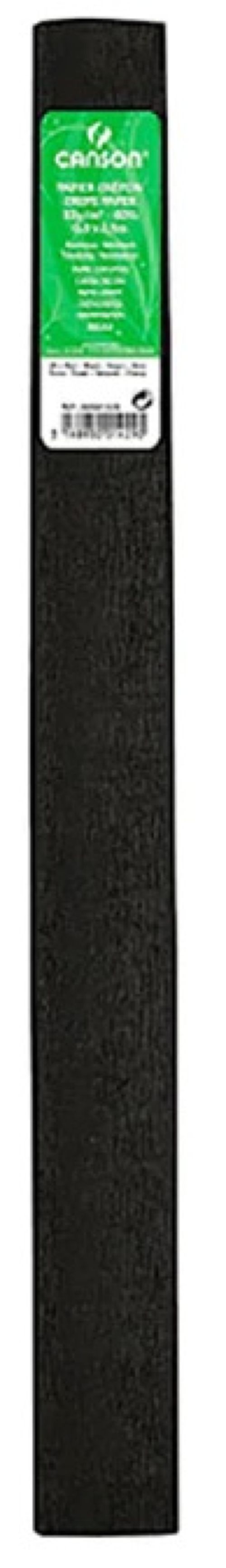 ROLLO PAPEL SEDA 50X500CM 20G NEGRO CANSON