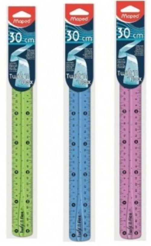 Regla flexible 30 cm twistn flex maped