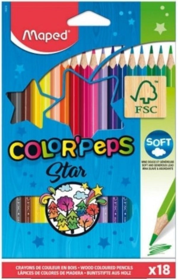 Estuche 18 lápices de colores Color'Peps Maped