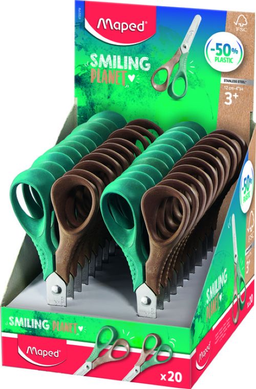 Exp 20 tijera escolar 12cm smiling planet Maped