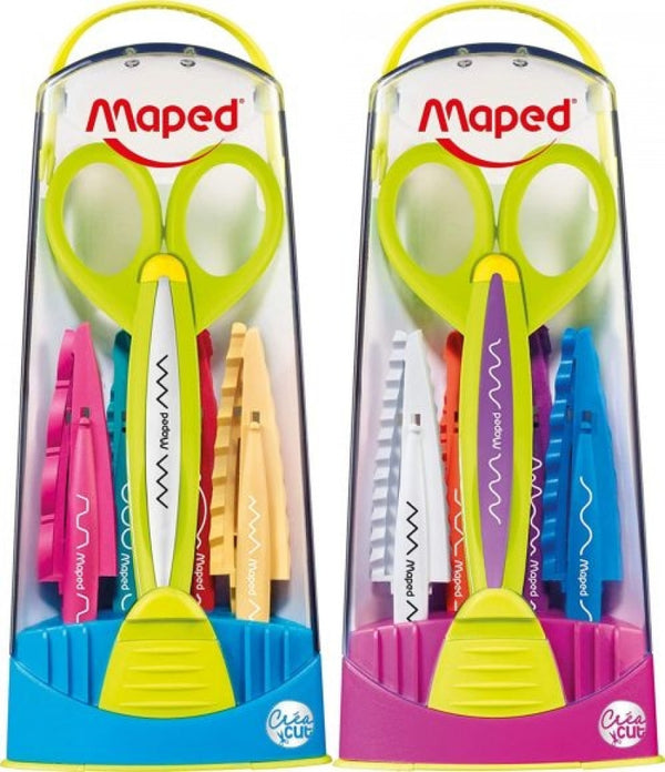 ESTUCHE TIJERA CORTE CREATIVO CON 5 JUEGOS DE CUCHILLAS