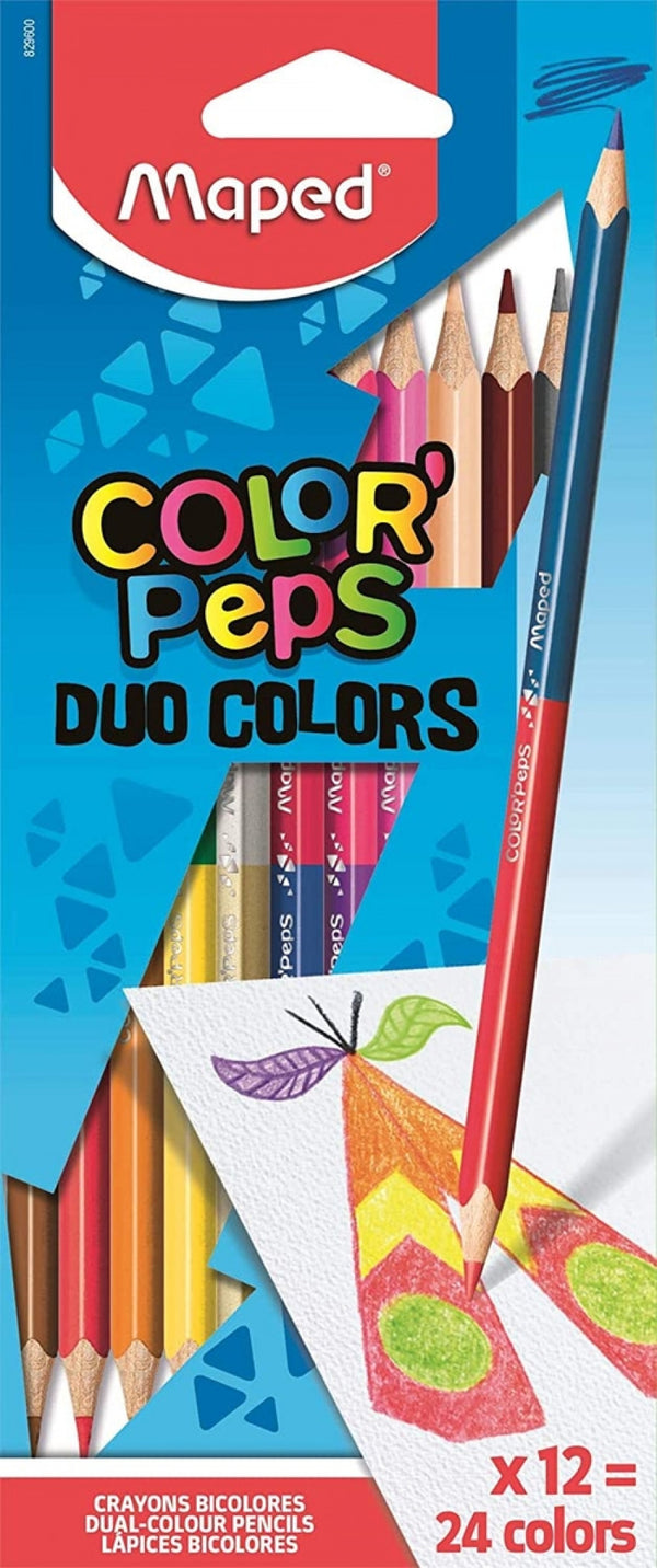 Estuche 12 lapices colores color'peps duo fsc maped