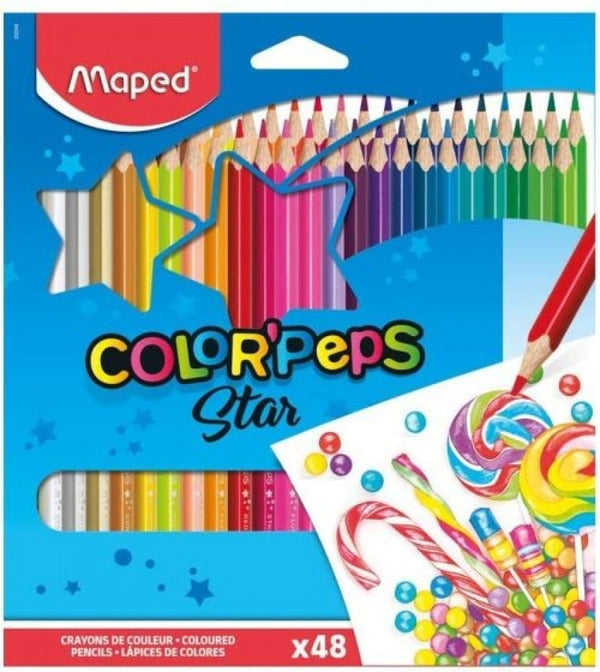 Estuche 48 lapices de colores color'peps star fsc maped