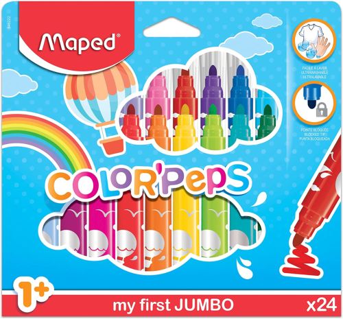 Estuche 24 rotuladores color'peps early age jumbo maped