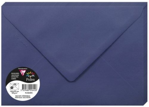 PAQ/20 SOBRE POLLEN 162X229 AZUL NOCHE