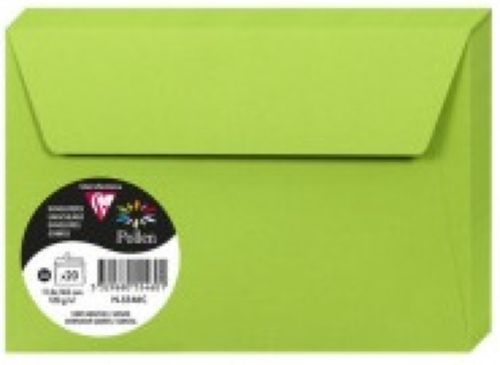 PAQ/20 SOBRE POLLEN 114X162 VERDE MENTA