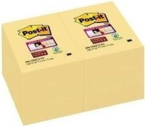 PACK 12 TACOS NOTAS POST-IT 656 AMARILLAS 51X76MM