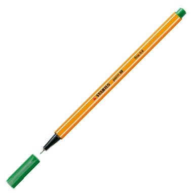 C/10 STABILO POINT 88 VERDE Nº36 PUNTA DE FIBRA 0,4MM.