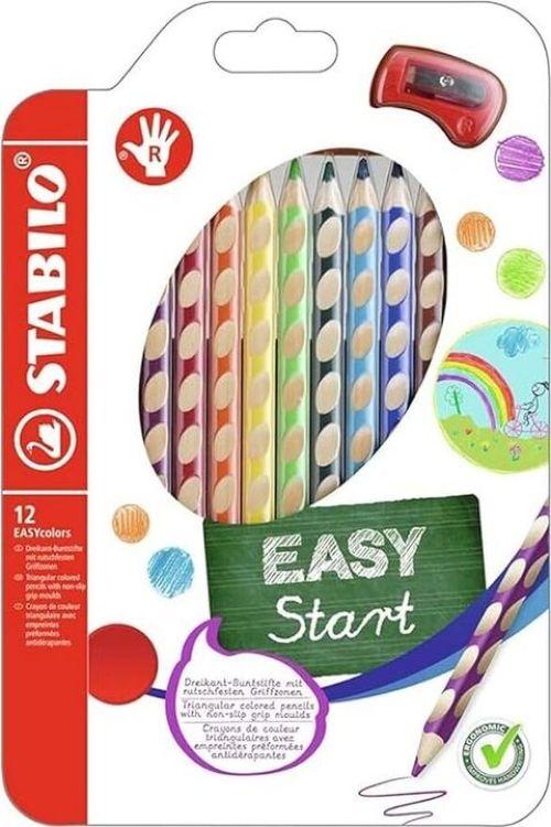 ESTUCHE 12 LAPICES STABILO EASY COLORS ERGONOMICO DIESTROS