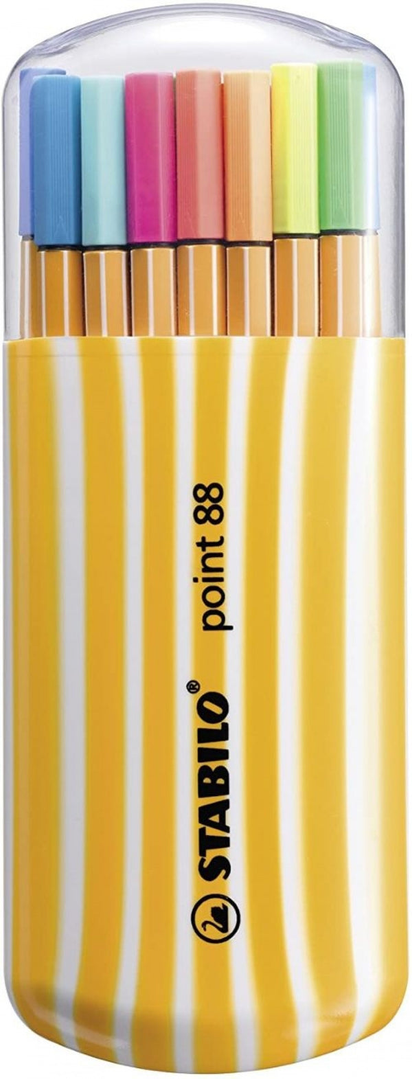 ESTUCHE 20 COLORES ZEBRUI (15 STANDAR+5 NEON) STABILO POINT