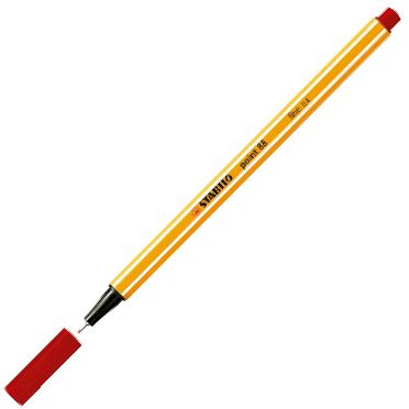 C/10 stabilo point 88 carmin nº48 punta de fibra 0,4mm