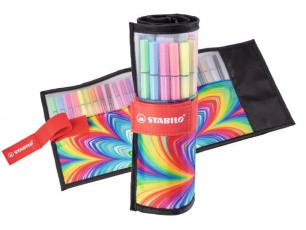 Estuche 25 colores rollerset arty stabilo pen 68