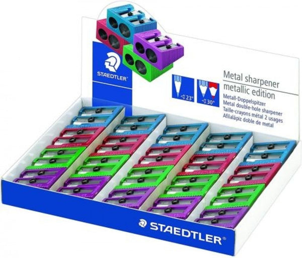 C/20 AFILALAPICES 2 USOS METALICO DE COLORES STAEDTLER