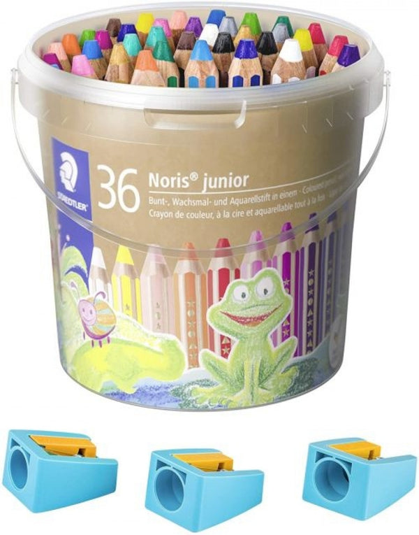 CUBO 36 LAPICES DE COLORES ACUARELABLES BUDDY