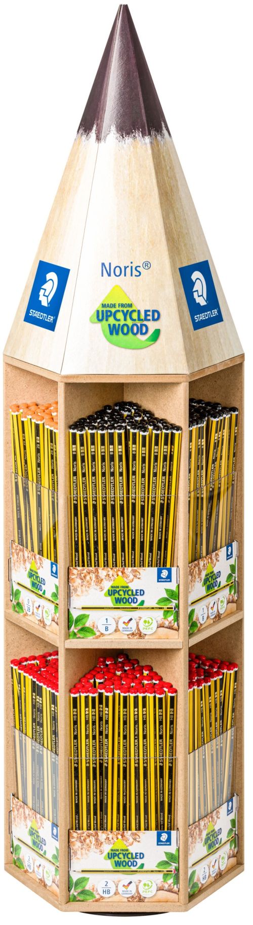 Expositor 576 lapiz de grafito noris graduaciones surtidas