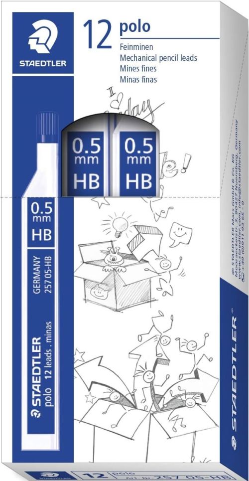 C/12 tubos 12 minas 0,5mm HB Polo