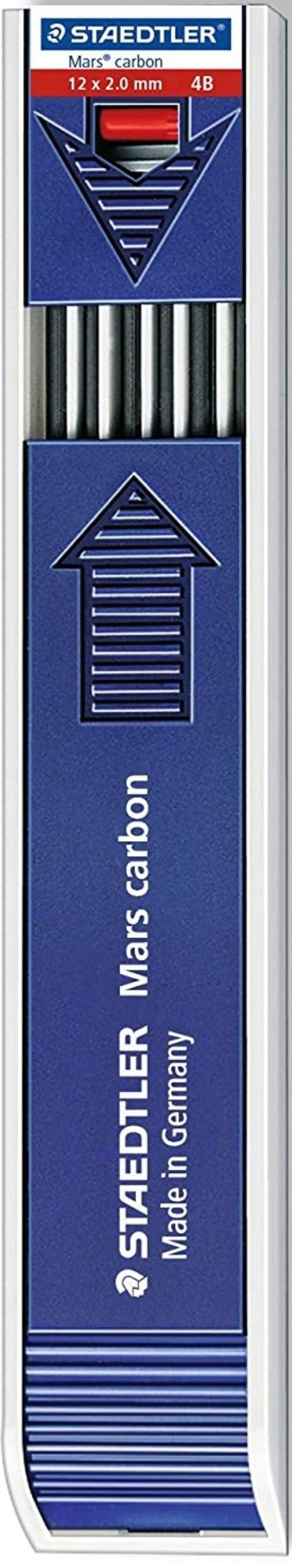 ESTUCHE 12 MINAS 2MM 4B MARS CARBON STAEDTLER