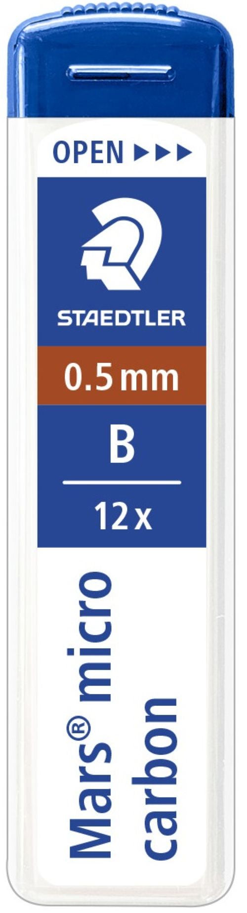 C/12 TUBOS MINAS 0,5MM B MARS MICRO CARBON STAEDTLER