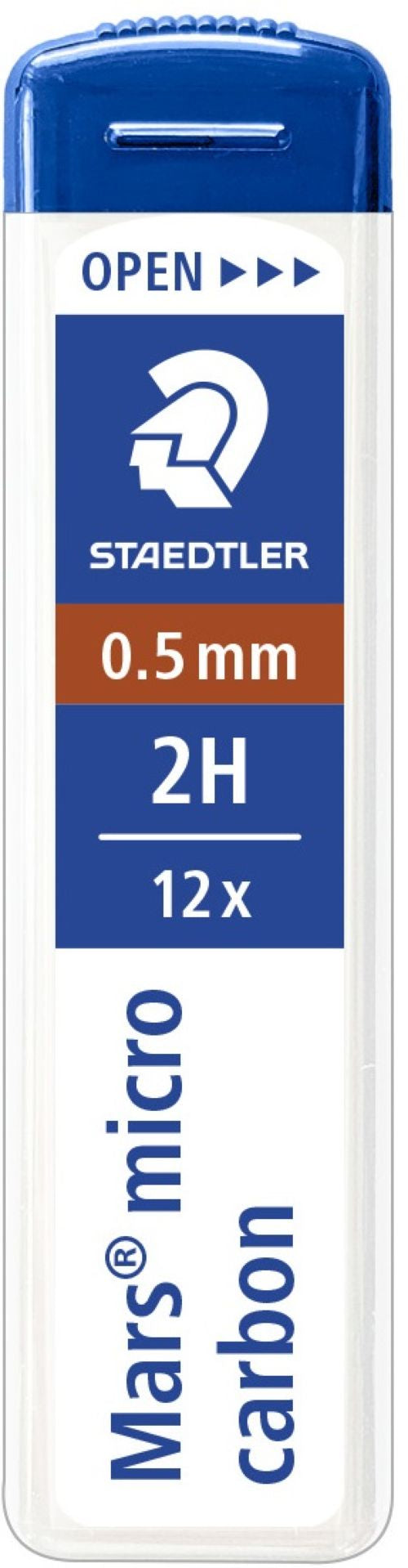 C/12 TUBOS MINAS 0,5MM 2H MARS MICRO CARBON STAEDTLER