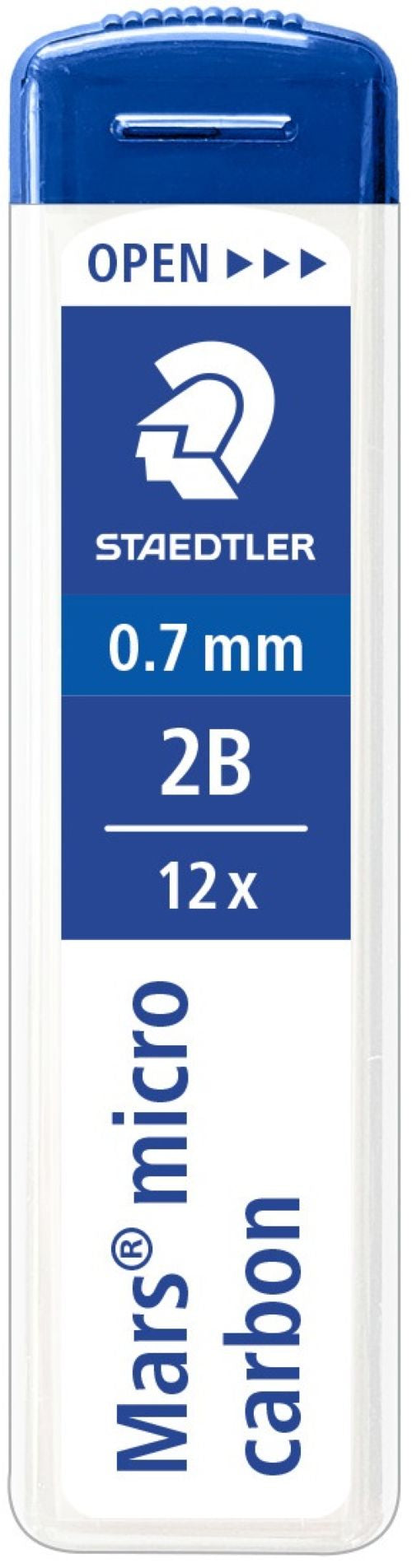 C/12 TUBOS MINAS 0,7MM 2B MARS MICRO CARBON STAEDTLER