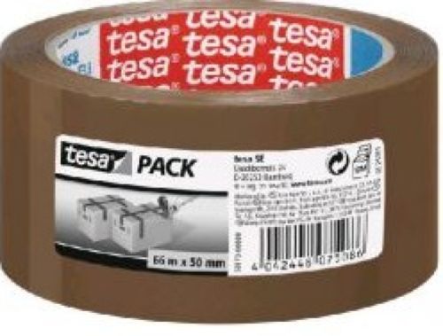 PACK 6 ROLLOS CINTA EMBALAJE MARRON PP STANDARD 66MX50MM