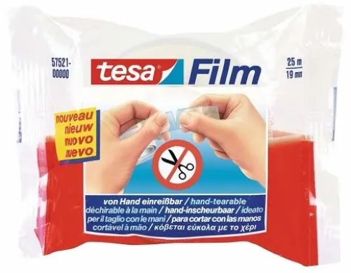 C/24 ROLLOS TESAFILM CORTA FACIL 25MX19MM BOLSITA TESA