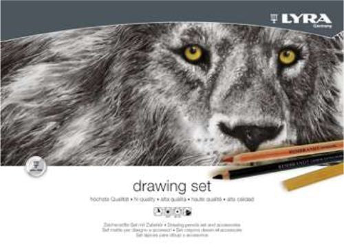 Set dibujo lyra 31 piezas caja de madera