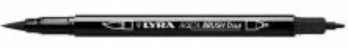 C/10 rotuladores acuarelables lyra aqua brush duo color negro