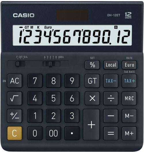 Calculadora sobremesa dh-12et 12 digitos solar/pilas