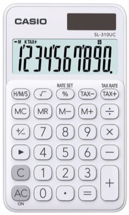 CALCULADORA BOLSILLO SL-310UC COLOR BLANCO
