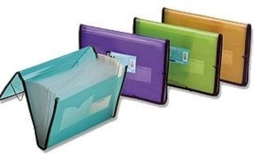 Carpeta fuelle a4 color aguamarina polipropileno 12 departamentos con ribete y cierre con gomas
