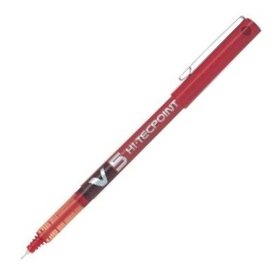 C/12 BOLíGRAFO PILOT V5 ROJO PUNTA 0,5MM