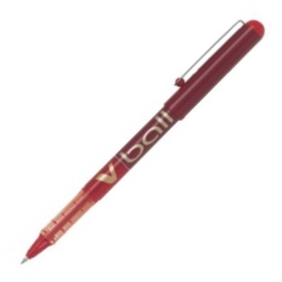 C/12 BOLIGRAFO PILOT V-BALL ROJO PUNTA 0,5MM