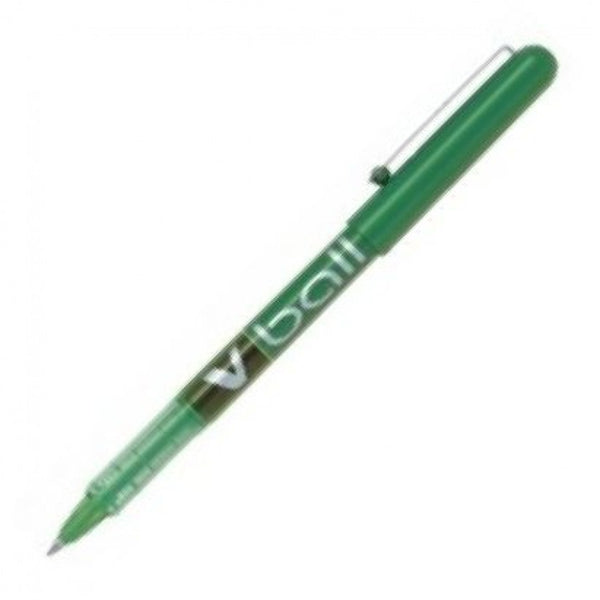 C/12 BOLIGRAFO PILOT V-BALL VERDE PUNTA 0,5MM