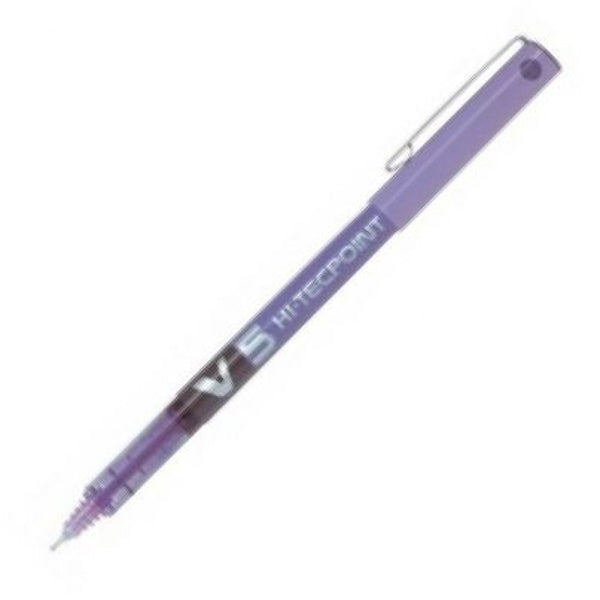 C/12 bolígrafo pilot v5 violeta punta 0,5mm