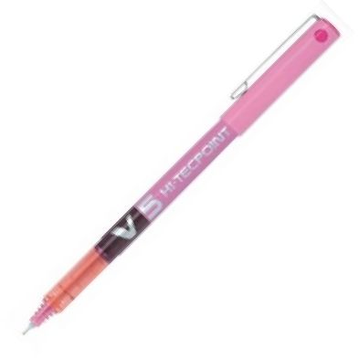 C/12 bolígrafo pilot v5 rosa punta 0,5mm