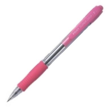 C/12 BOLIGRAFO SUPERGRIP COLOR CUERPO ROSA PUNTA 1,0MM