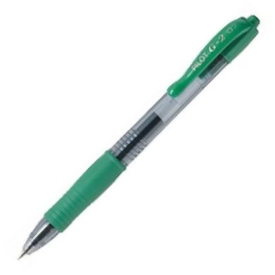 C/12 BOLIGRAFO PILOT G2 VERDE PUNTA 0,7MM
