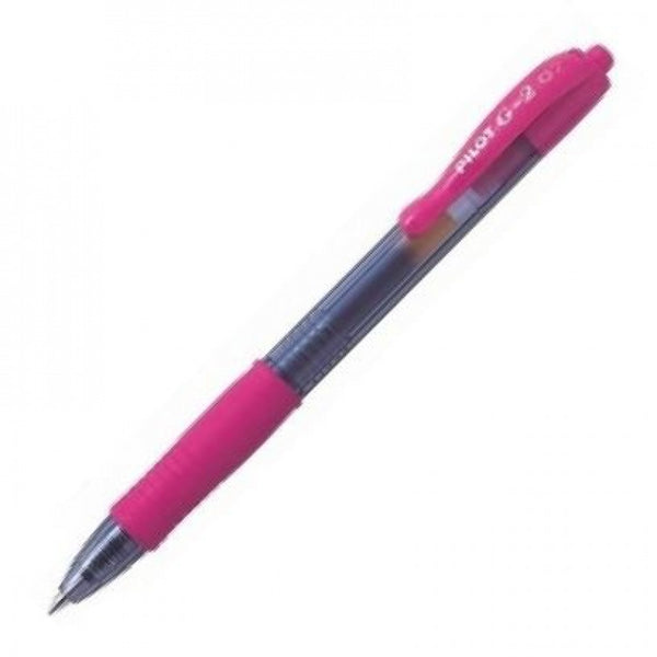C/12 BOLIGRAFO PILOT G-2 ROSA PASTEL PUNTA 0,7MM