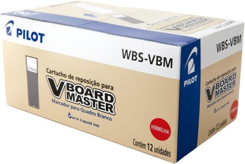 C/12 RECAMBIO CARTUCHO TINTA ROJO VBOARD MASTER