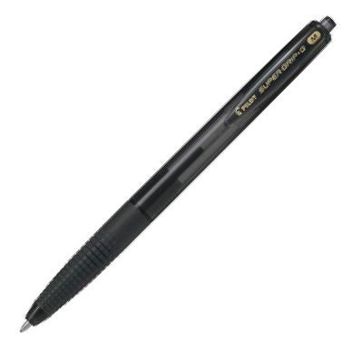 c/12 boligrafo pilot super g negro punta 1,0mm