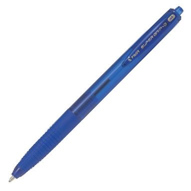c/12 boligrafo pilot super g azul punta 1,0mm