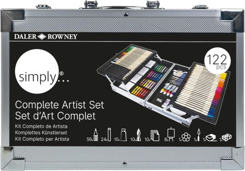 Set de arte Esencial 122 piezas simply daler rowney