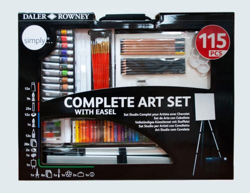 Set de arte 115 piezas simply daler rowney