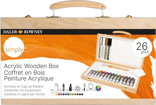 SET DE 26 PIEZAS DE PINTURA ACRILICA SIMPLY