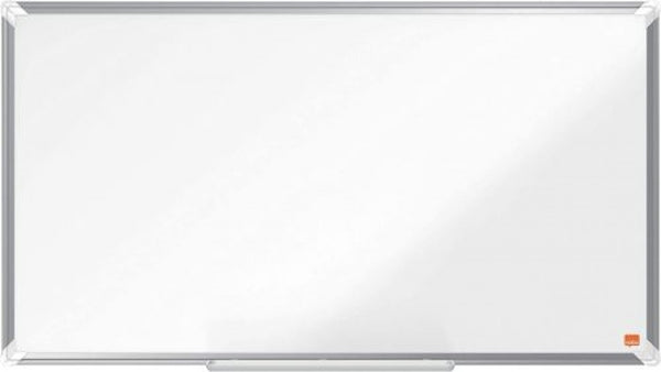 Pizarra blanca de acero magnetica vitrificada 89x50 cm 40'