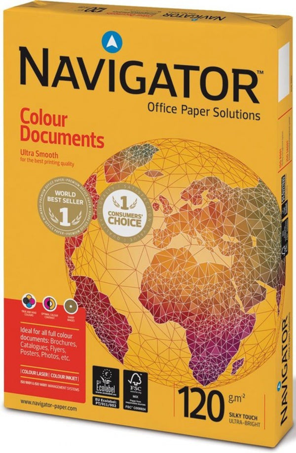 C/8 PAQUETE 250 HOJAS A4 120G NAVIGATOR