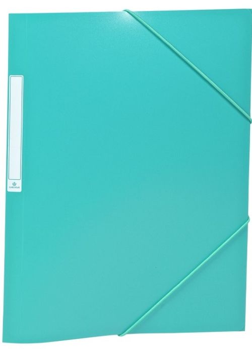 PAQ/10 CARPETAS GOMAS SOLAPAS Fº VERDE PP OPACA CARCHIVO